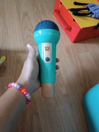 Micrófono juguete madera infantil