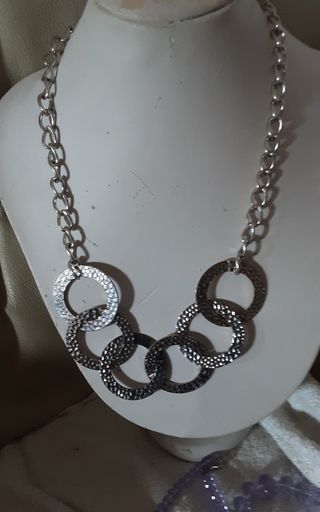Collana cerchi argento