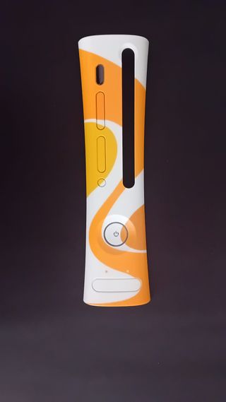Carcasa XBOX 360 - Naranja y Blanco