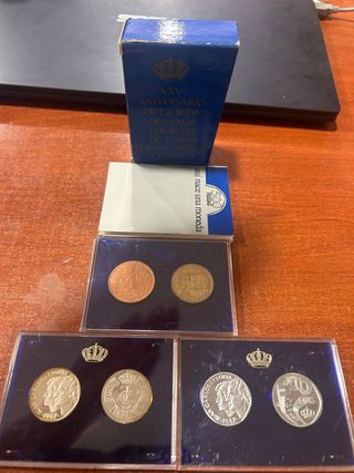 estuche de de prueba de moneda 500 pesetas