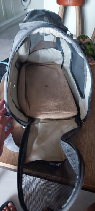 Transportín Modan Shop gris para mascotas