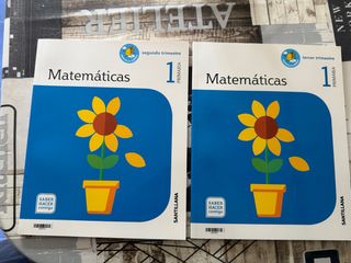 Libros de matematicas 1º primaria, 2º y 3ºtrimestr