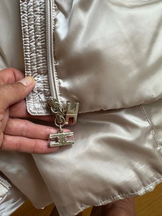 Piumino Elisabetta Franchi beige tg 42