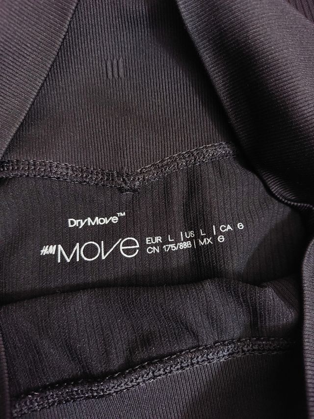 Leggings DryMove negro talla L