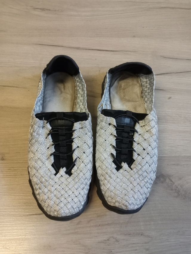 Zapatillas mujer talla 40 - Plata