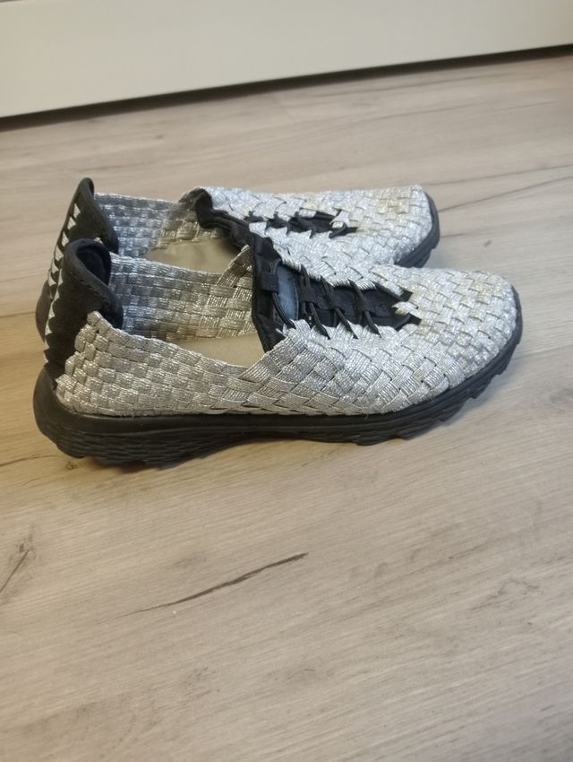 Zapatillas mujer talla 40 - Plata