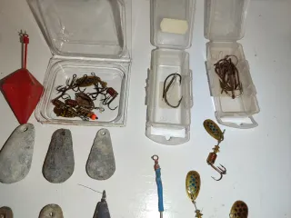 Plomos de pesca antiguos - 50 piezas