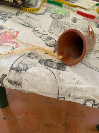 Vaso cuernos rústico