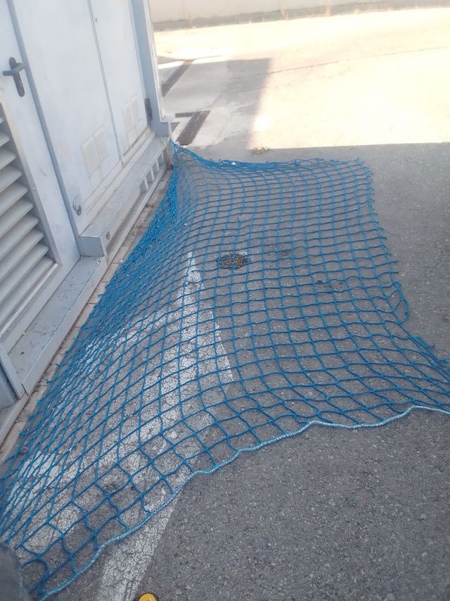 Red azul  porterías o valla de huertos o parcelas