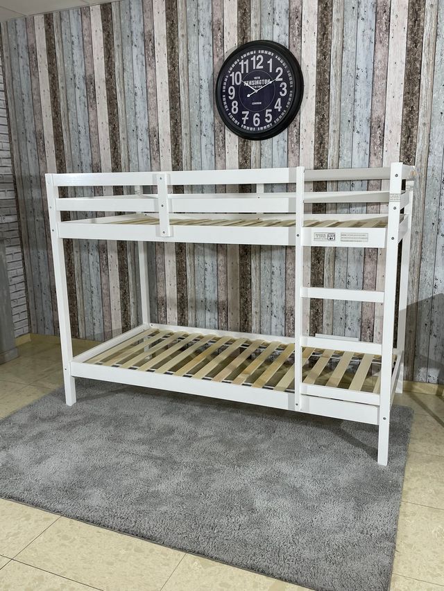 Litera blanca madera - envío gratis