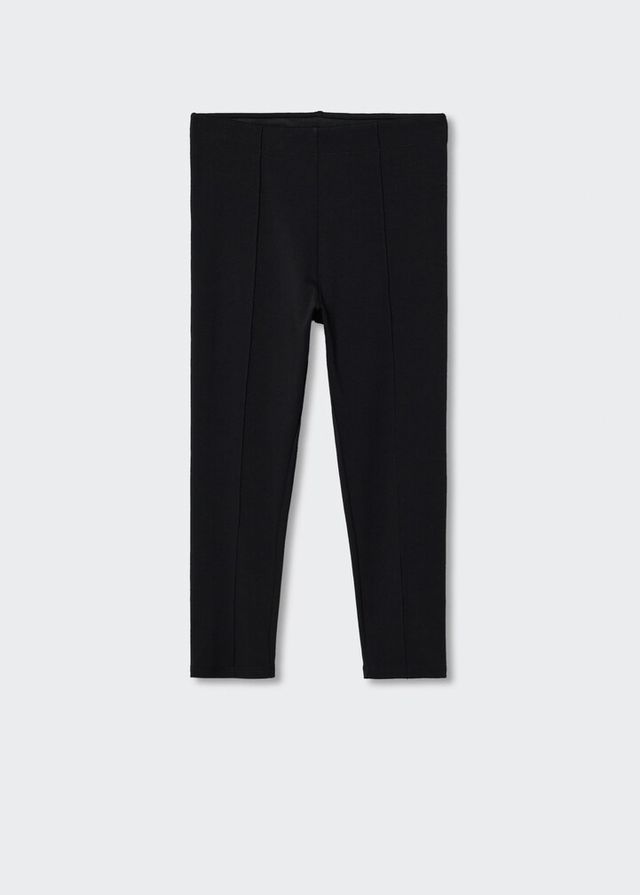 Leggins negros algodón media pierna, talla XS