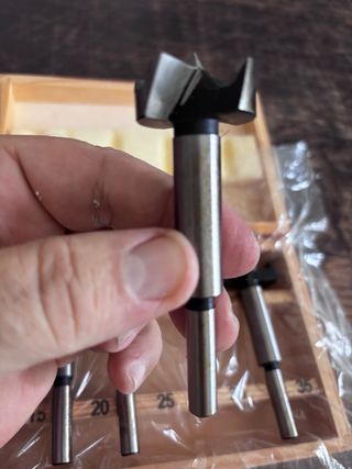 Set 5 frese legno 15-35mm nuove mai usate