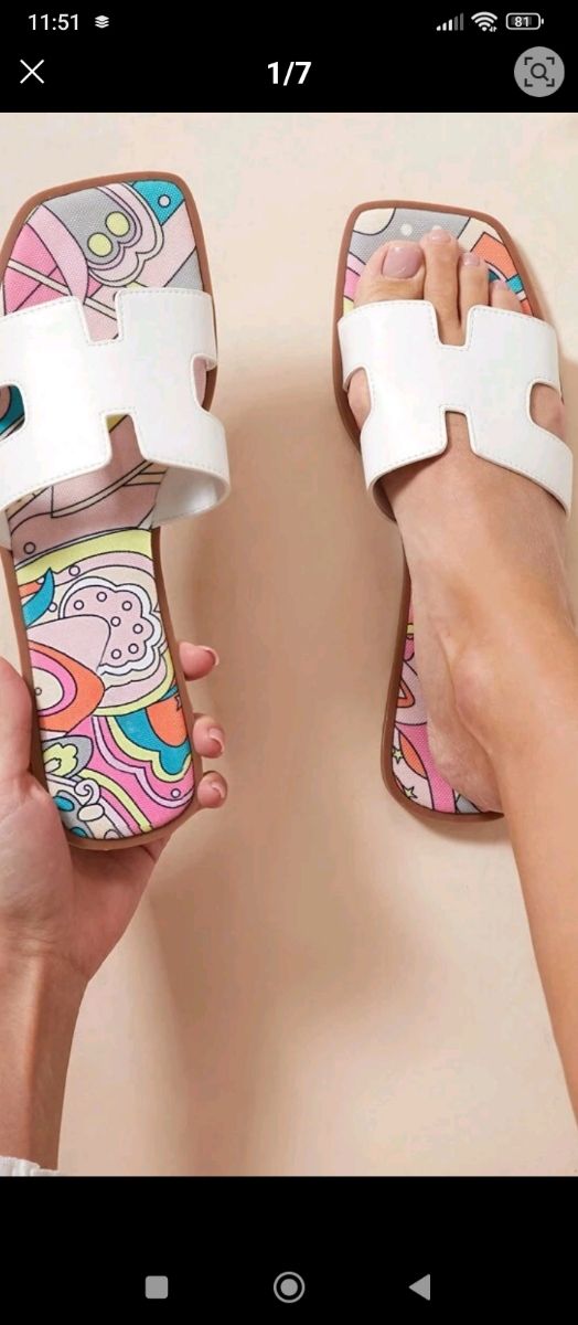 Chanclas blancas verano -42