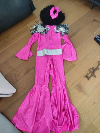 Disfraz años 80: Traje Rosa Brillante