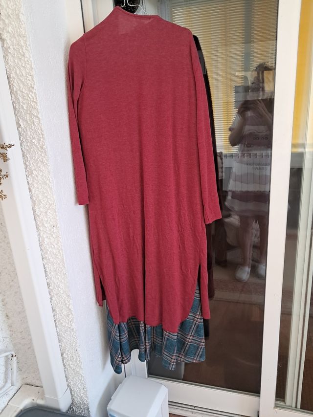 Vestido cuadros talla L - entretiempo