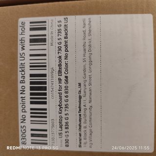 Teclado repuesto portátil negro-plata