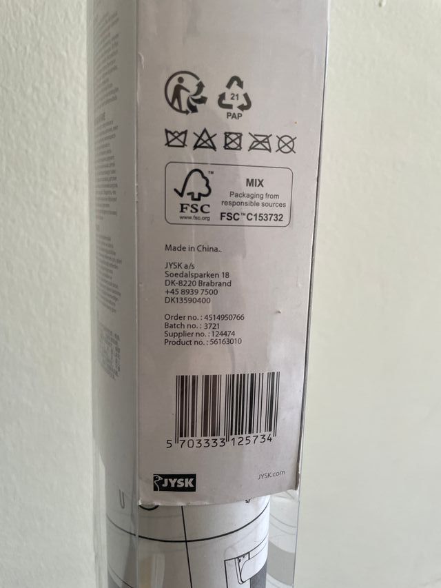 Cortina blackout roller - 80x170cm