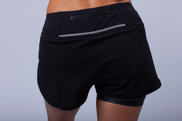 Shorts da corsa Beam - neri e multicolori