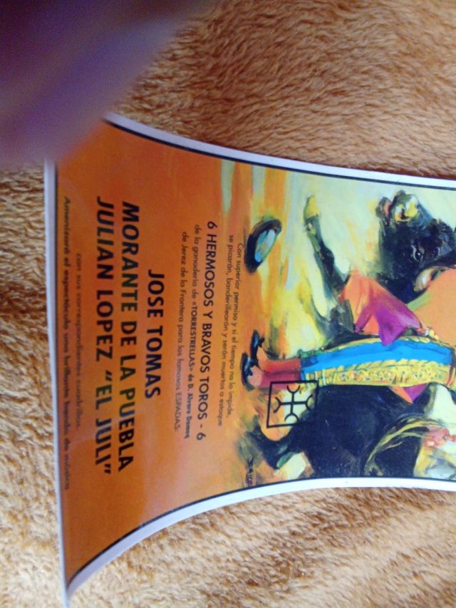 Cartel Toros Monumental Las Ventas