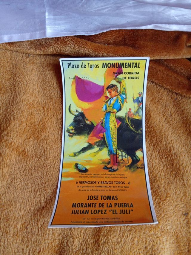 Cartel Toros Monumental Las Ventas