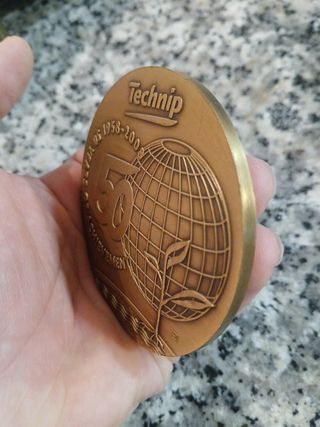 Medalla moneda Technip bronce