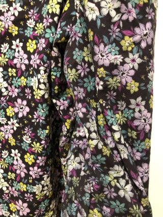 Mini vestido hippie de flores lilas