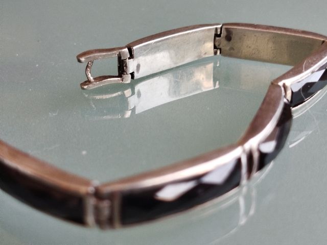 PULSERA DE PLATA AUTÉNTICA CON GEMAS