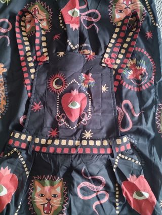 Mono negro estampado casual Shein
