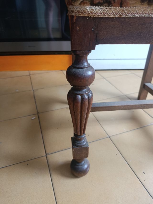 Silla Comedor Madera mimbre