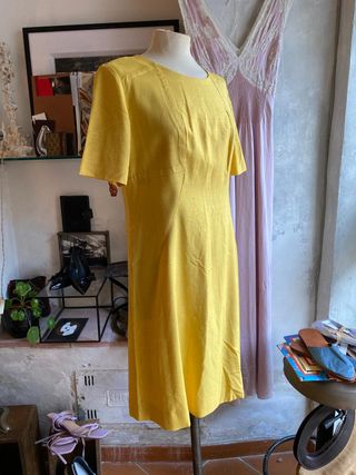 Abito giallo vintage taglia 42