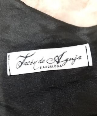 Vestido fiesta turquesa-negro