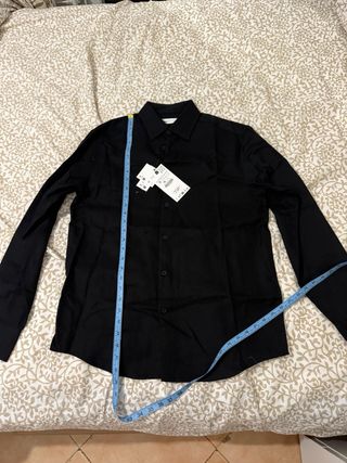 Camisa Vestir Negra Zara 