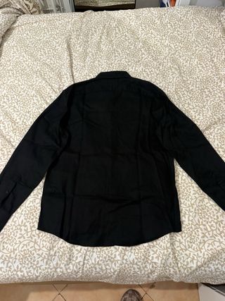 Camisa Vestir Negra Zara 