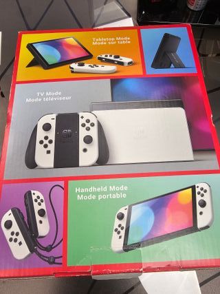 Nintendo Switch OLED Bianca + Custodia splatoon, comando