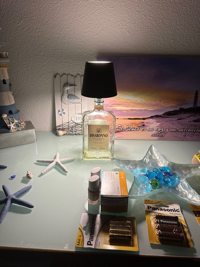 Lámpara de botella - Decoración