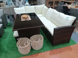 RINCONERA Y MESA RATAN OPORTUNIDAD