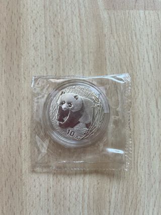 Monedas Plata Panda Chino 2001