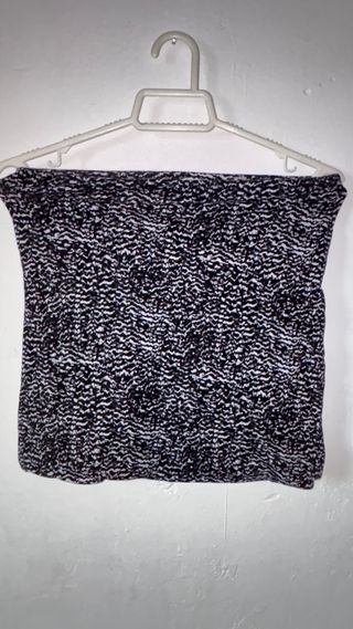 Minifalda negro y blanco H&M - Talla 36