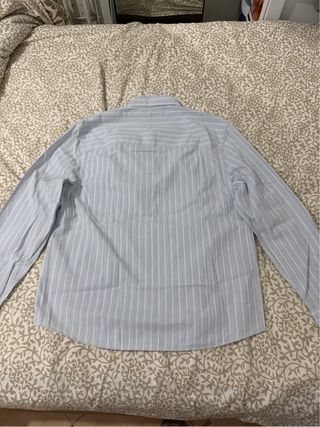 Camisa Zara Vestir Rayas Azul