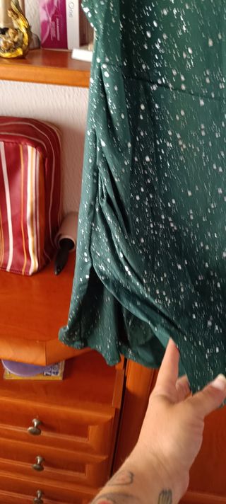 Vestido mini verde brillante