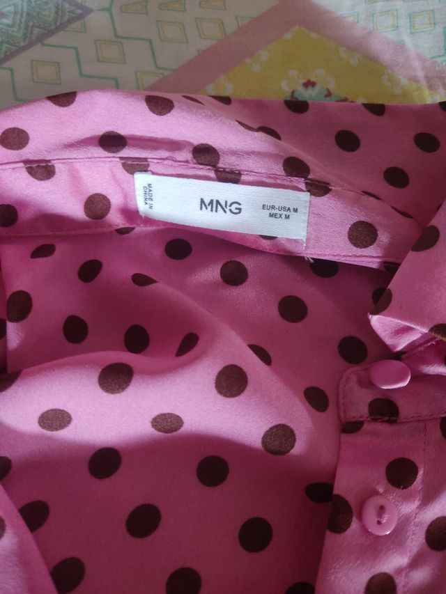 Mono largo lunares rosa