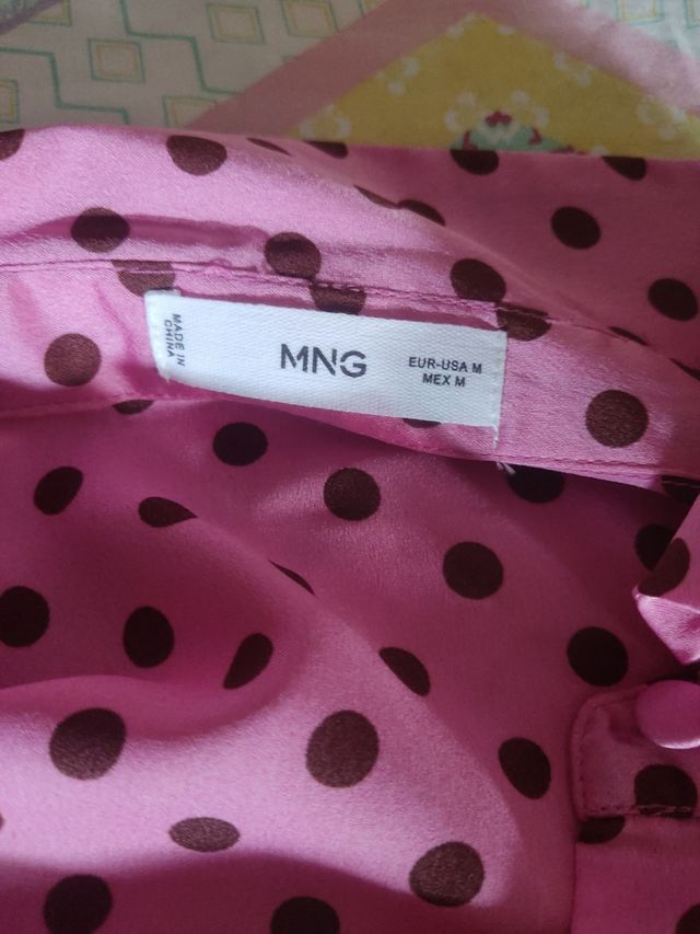 Mono largo lunares rosa