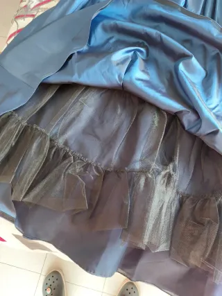 Vestido ceremonia azul marino