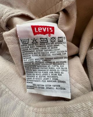 Jeans Levis 501 Original Unisex Beige W36/L36