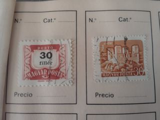 Sellos antiguos Rumanía y Hungría