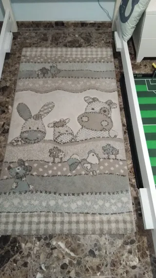 Alfombra infantil 80x150cm - Beige/Gris ikea zara