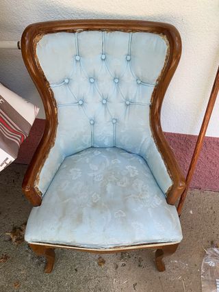 Butaca inglesa vintage para tapizar