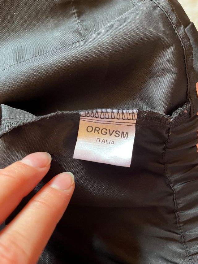 Crop top ORGVSM nero tg M