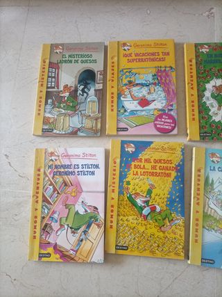 Distintos libros de Gerónimo Stilton 