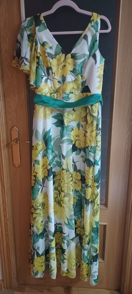 Vestido flores - Amarillo y Verde